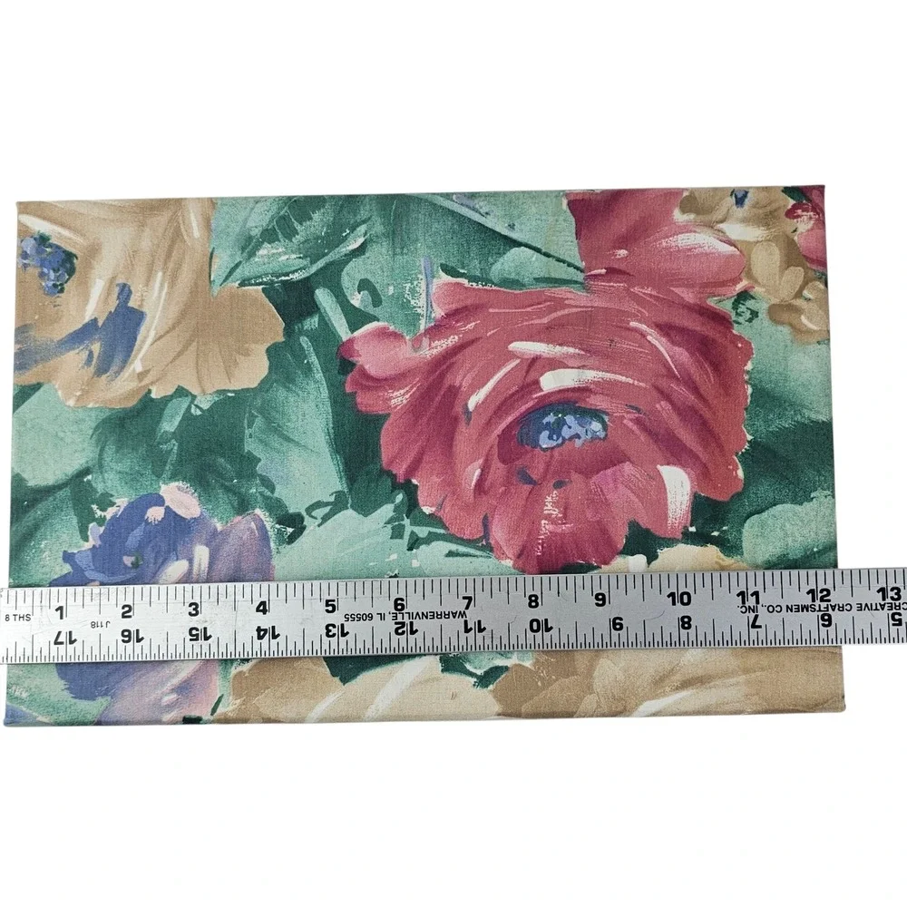 Floral Fabric Jewelry‎ Box with Tray Organizer - Vintage Style Storage Case